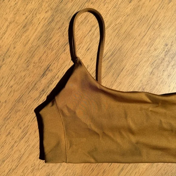 Women’s | Left On Friday Pool Days Bikini Top, Tan Lines Brown | Large - Picture 6 of 9
